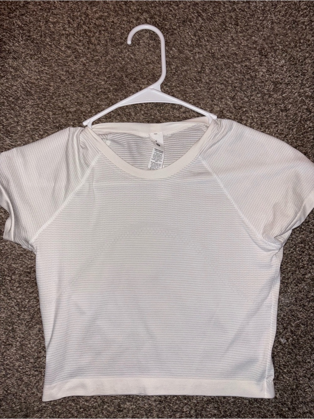 lululemon White Short Sleeve Tee